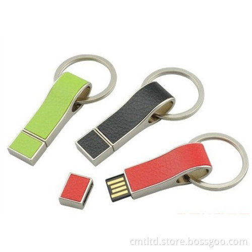 Promotional Gift Leather USB Flash Drive, USB Pen Drive (CMT-LE006)